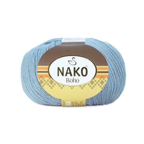 Пряжа Nako BOHO (Цвет: 12408 светло-голубой)