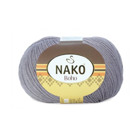 Пряжа Nako BOHO (Цвет: 12535 светло-серый)