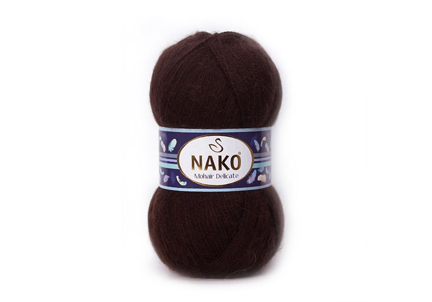 Пряжа Nako MOHAIR DELICATE (Цвет: 6106 коричневый)