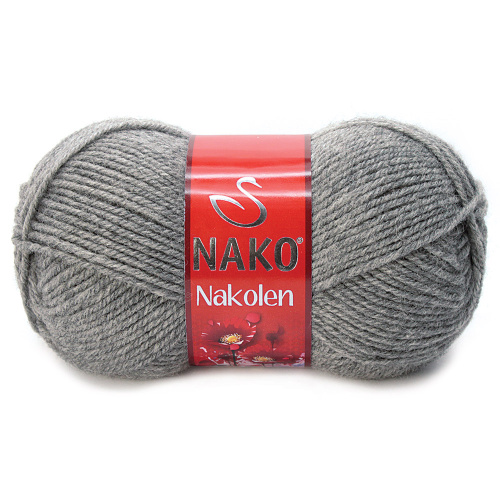 Пряжа Nako NAKOLEN (Цвет: 194 св.серый меланж)