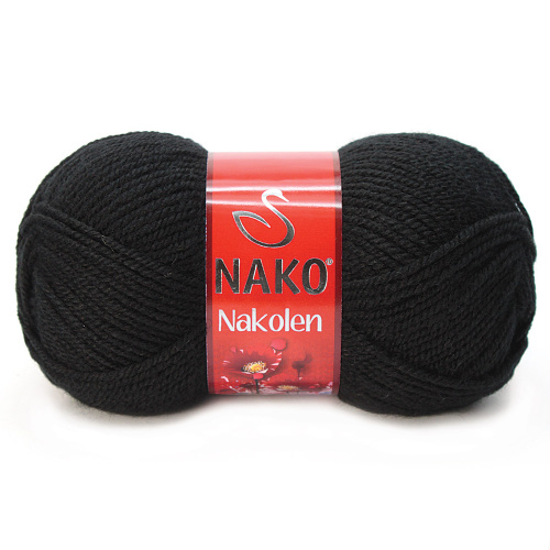 Пряжа Nako NAKOLEN (Цвет: 217 черный)