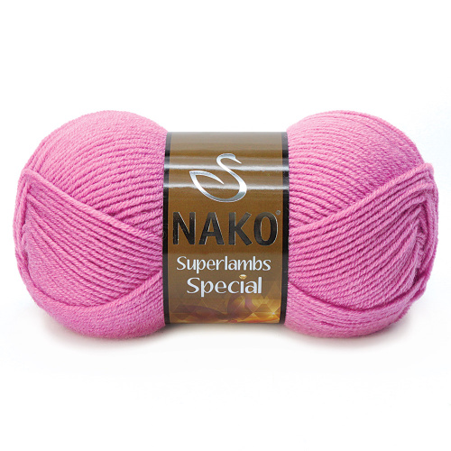 Пряжа Nako SUPERLAMBS SPECIAL (Цвет: 2243 розовый)