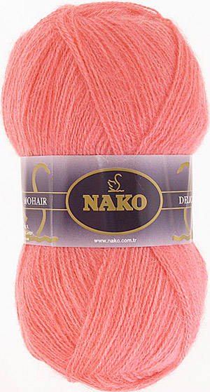Пряжа Nako MOHAIR DELICATE (Цвет: 6138 розовый коралл)