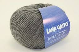 Пряжа Lana Gatto MAXI SOFT (Цвет: 20742 темно-серый меланж)