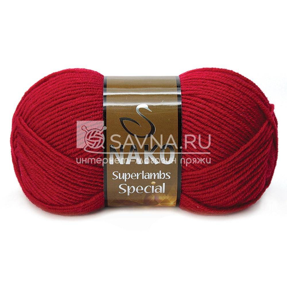 Пряжа Nako SUPERLAMBS SPECIAL (Цвет: 4426 красный)