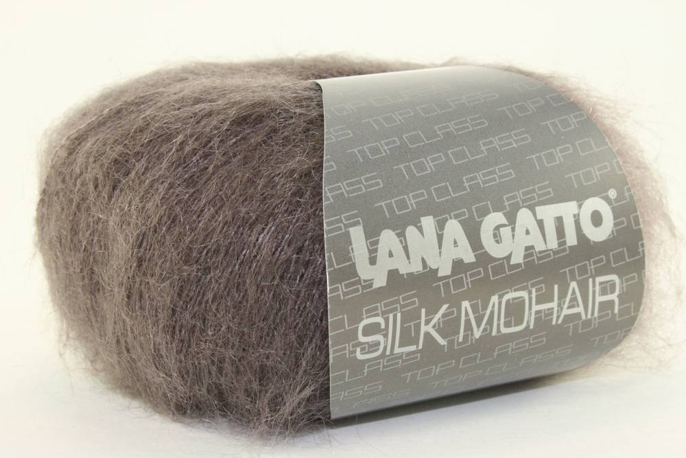 Пряжа Lana Gatto SILK MOHAIR  (Цвет: 6030 серо-коричневый)