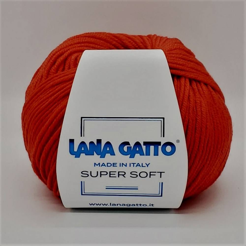Пряжа Lana Gatto SUPER SOFT (Цвет: 19002 алый)