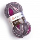 Пряжа Yarn Art CRAZY COLOR (Цвет: 176 серый-розовый)
