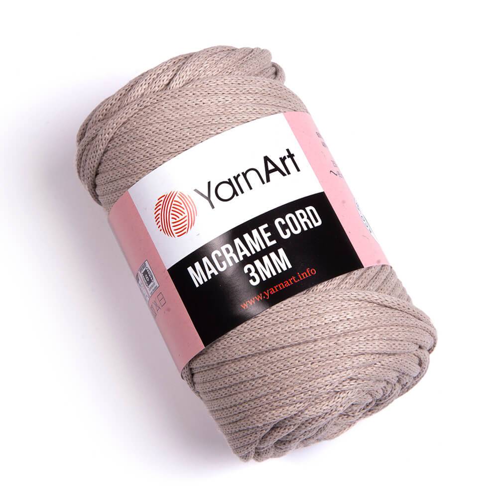 Пряжа Yarn Art MACRAME CORD 3MM (Цвет: 753 топленое молоко)