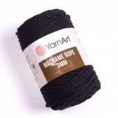 Пряжа Yarn Art MACRAME ROPE 3MM (Цвет: 750 черный)