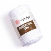 Пряжа Yarn Art MACRAME ROPE 3MM (Цвет: 751 белый)