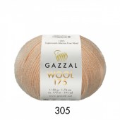 Пряжа Gazzal WOOL 175 (Цвет: 305 светлая карамель)