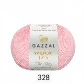 Пряжа Gazzal WOOL 175 (Цвет: 328 розовый)
