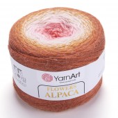 Пряжа Yarn Art Flowers Alpaca (Цвет: 414 терракот-розовый)