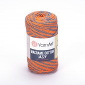 Пряжа Yarn Art MACRAME COTTON JAZZY (Цвет: 1202 апельсин-серый)