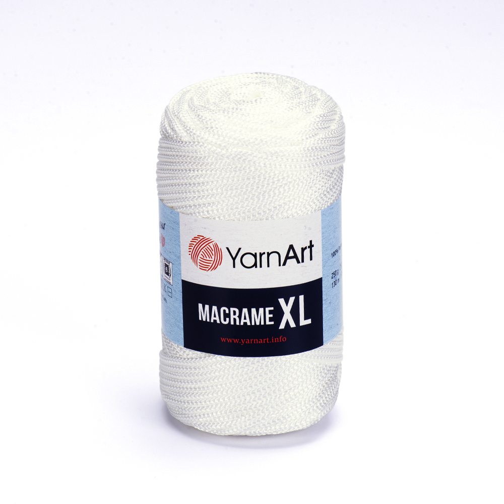 Пряжа Yarn Art MACRAME XL (Цвет: 154 белый)