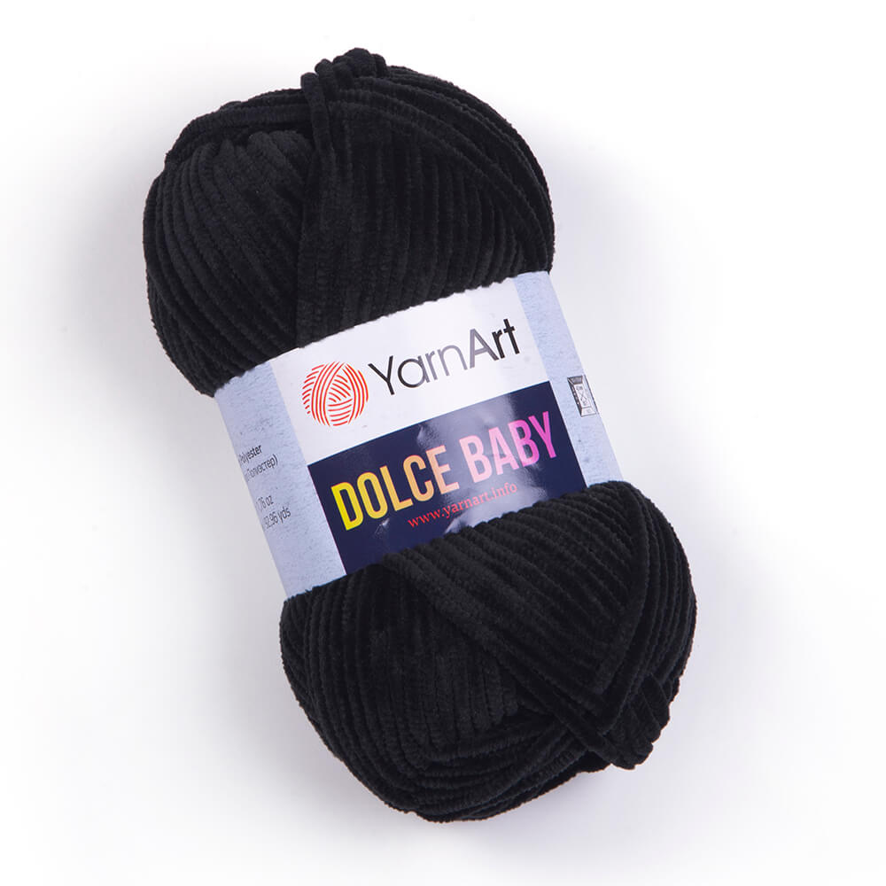 Пряжа Yarn Art DOLCE BABY (Цвет: 742 черный)