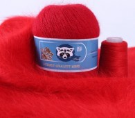 Пряжа ПУХ НОРКИ (синяя этикетка) (Цвет: 810 красный)
