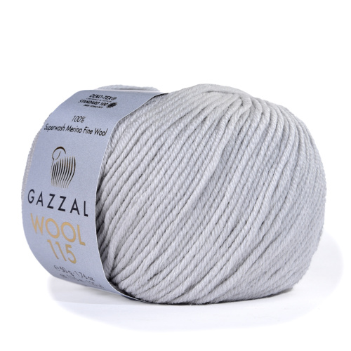 Пряжа Gazzal WOOL 115 (Цвет: 3304 пепельный)