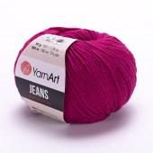 Пряжа Yarn Art JEANS  (Цвет: 91 фуксия)