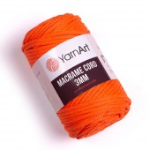 Пряжа Yarn Art MACRAME CORD 3MM (Цвет: 800 оранжевый)