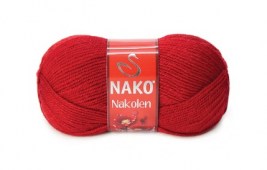 Пряжа Nako NAKOLEN (Цвет: 1175 красный)