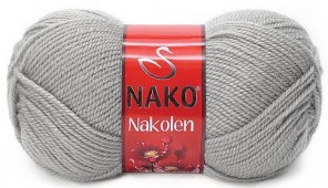 Пряжа Nako NAKOLEN (Цвет: 6671 светло-серый)