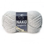 Пряжа Nako SPAGHETTI (Цвет: 195 светло-серый)