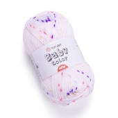 Пряжа Yarn Art BABY COLOR (Цвет: 213 фиолетовый/розовый/желтый/крап)