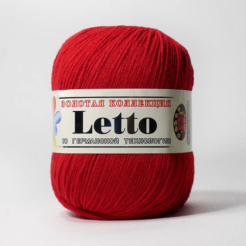 Пряжа Color City LETTO (Цвет: 016 красный)