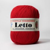 Пряжа Color City LETTO (Цвет: 016 красный)
