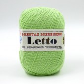 Пряжа Color City LETTO (Цвет: 034 зеленый неон)