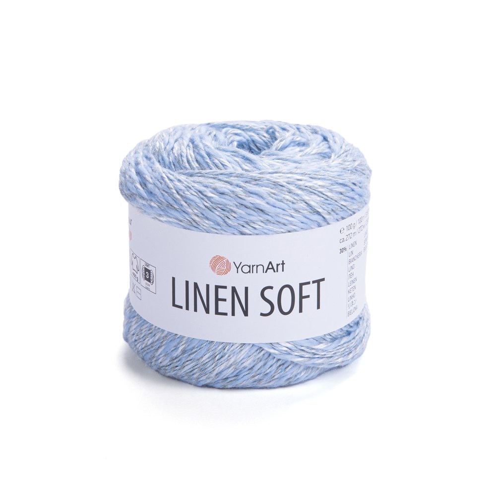 Пряжа Yarn Art LINEN SOFT (Цвет: 7319 голубой)
