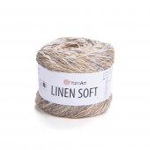 Пряжа Yarn Art LINEN SOFT (Цвет: 7407 серо-бежевый меланж)