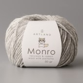 Пряжа Artland MONRO (Цвет: 132 светло-серый меланж)