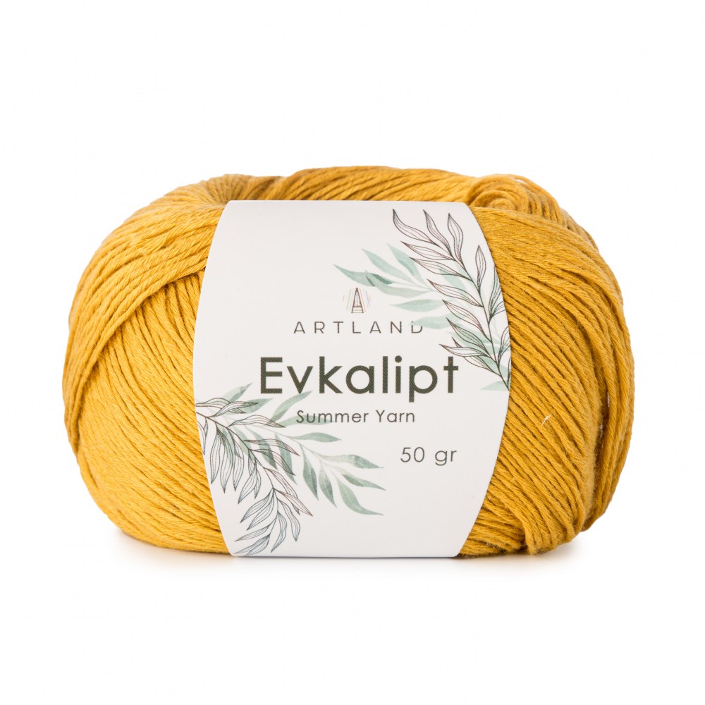 Пряжа Artland EVKALIPT (Цвет: 11 горчица)