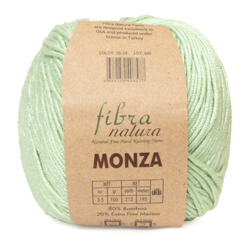 Пряжа Fibra Natura MONZA (Цвет: 26-23 светлый салат)
