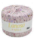 Пряжа Lanoso PARLA (Цвет: 3100 бледно-розовый/разноцветные пайетки)