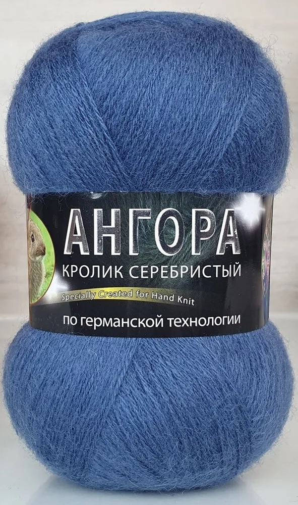 Пряжа Color City АНГОРА КРОЛИК СЕРЕБРИСТЫЙ (Цвет: 2303А(303) джинсовый)