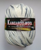Пряжа Color City KANGAROO WOOL MELANGE (Цвет: 022 белый/серый)