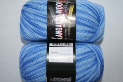 Пряжа Color City KANGAROO WOOL MELANGE (Цвет: 939 сине-голубой)