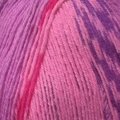 Пряжа Color City KANGAROO WOOL CRAZY COLOR (Цвет: 06 розово-сиреневый)