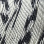 Пряжа Color City KANGAROO WOOL CRAZY COLOR (Цвет: 07 черно-белый штрих)