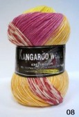 Пряжа Color City KANGAROO WOOL CRAZY COLOR (Цвет: 08 кремовый/желтый/оранжевый/малиновый)