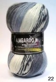 Пряжа Color City KANGAROO WOOL CRAZY COLOR (Цвет: 22 молочный/серый/джинс)