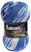 Пряжа Color City KANGAROO WOOL CRAZY COLOR (Цвет: 25 сине-белый)