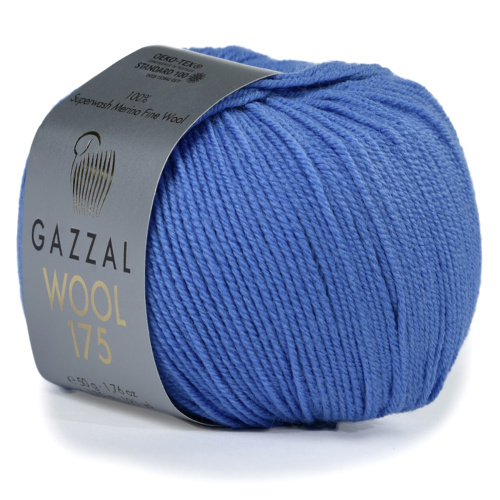 Пряжа Gazzal WOOL 175 (Цвет: 324 голубой)