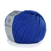 Пряжа Gazzal WOOL 115 (Цвет: 3330 ярко-синий)