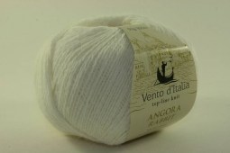 Пряжа Vento d'Italia ANGORA RABBIT-400 (Цвет: 201 белый)