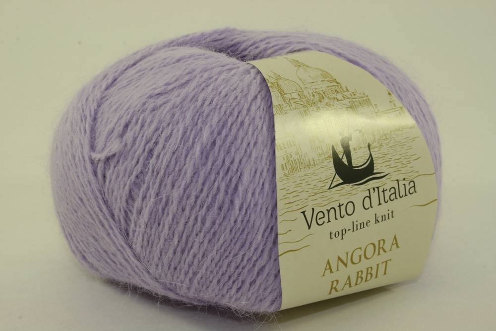 Пряжа Vento d'Italia ANGORA RABBIT-400 (Цвет: 225 светлая сирень)